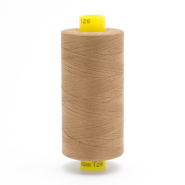 Нитка Gutermann Mara 120 (1000 метров), 1 кат., универсальная | 453 золотисто-бежевый