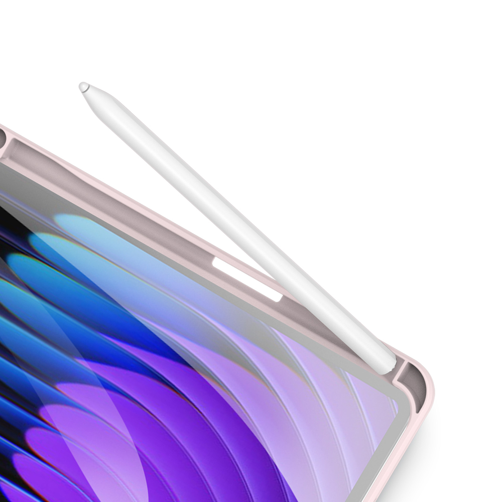 Чехол книжка розового цвета для Xiaomi Pad 8, 8 Pro и Pad 7, 7 Pro, серия Toby Series Case от Dux Ducis