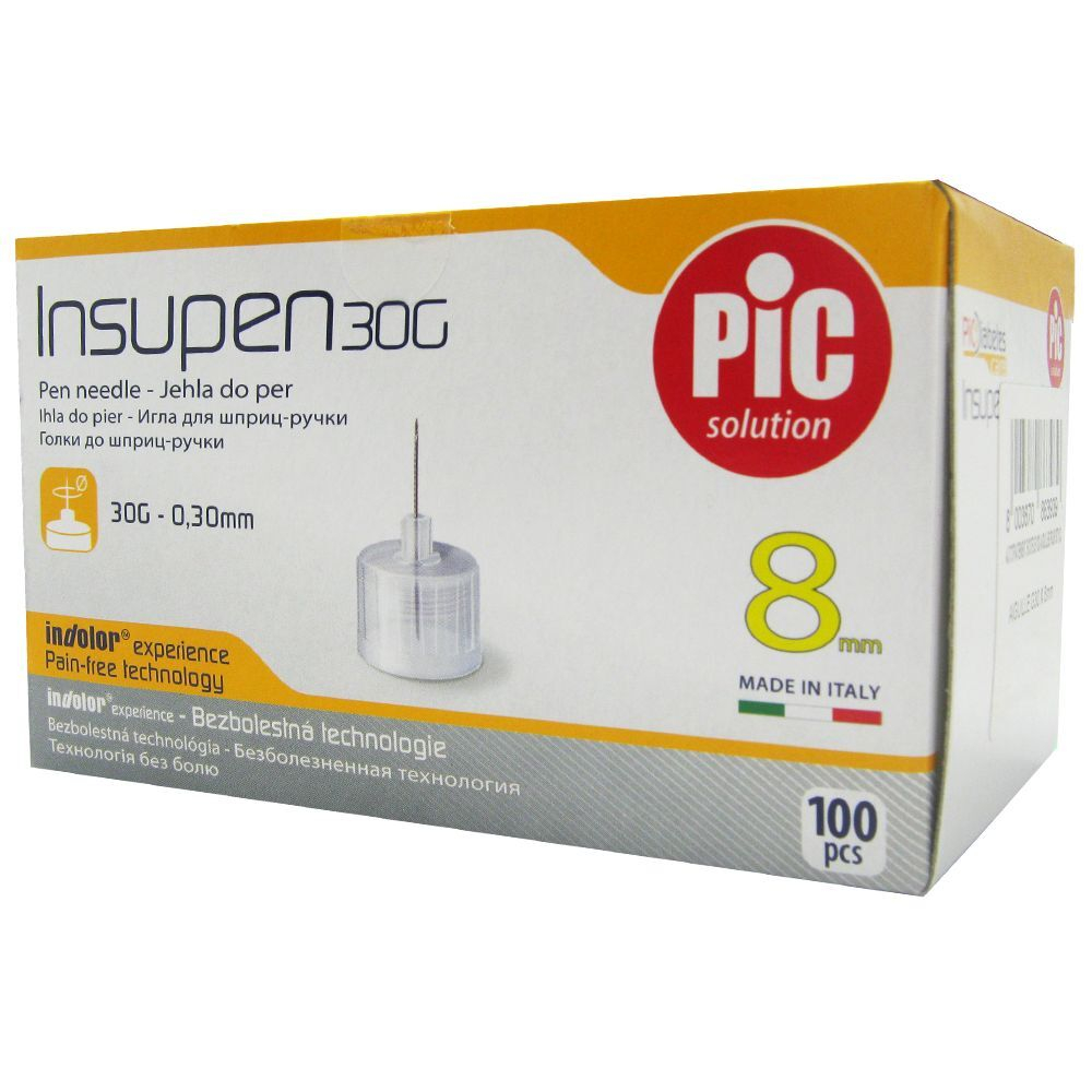 Иглы для шприц-ручек Insupen 8 мм