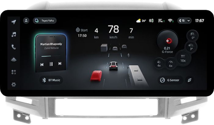Магнитола для Hyundai Santa Fe 2 CM 2006-2012 (рамка серебро) - Teyes CC4PRO монитор 12.3" 2K QLED + рамка 9, Android 13, Быстрейшая, Snapdragon 778G, ИИ, CarPlay, DSP, 4G SIM-слот