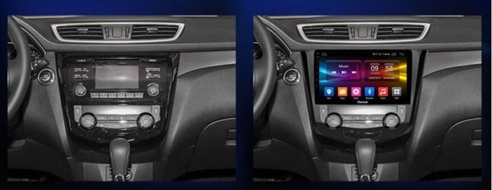 Магнитола для Nissan X-Trail T32, Qashqai J11 2014-2022 (поддержка автопарковки) - Kuberg OL-1668 QLed+2K, Android 13, Быстрейшая, CarPlay, 4G SIM-слот