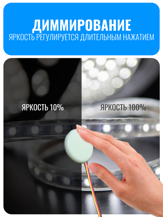 Сенсорный выключатель Smart Aura для светодиодной ленты 12/24В