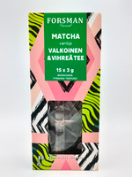 Чай белый и зеленый в пирамидках FORSMAN Matcha Vanilia (15 пакетиков х3 г) 45 г (из Финляндии)
