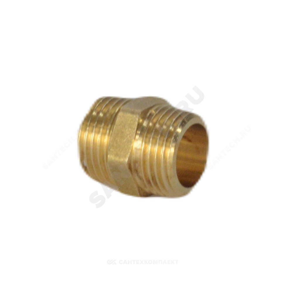 Ниппель латунь Ду 40 (1 1/2") НР R189 Giacomini R189Y007