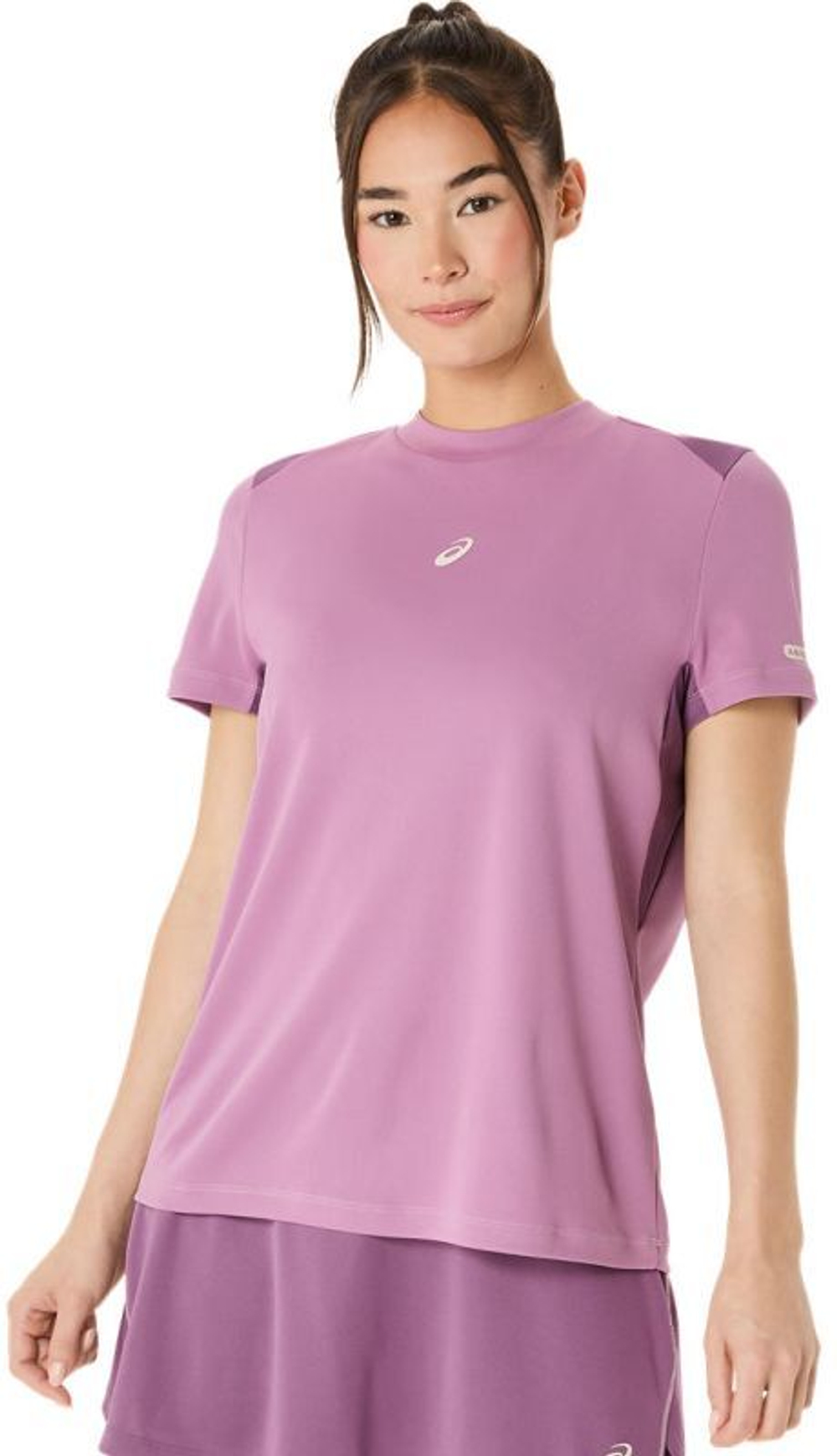 Женская теннисная футболка Asics Padel Court Short Sleeve - Фиолетовый