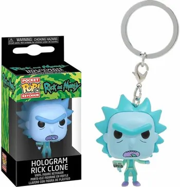 Брелок Funko Pocket POP! Keychain: Rick & Morty: Hologram Rick Clone