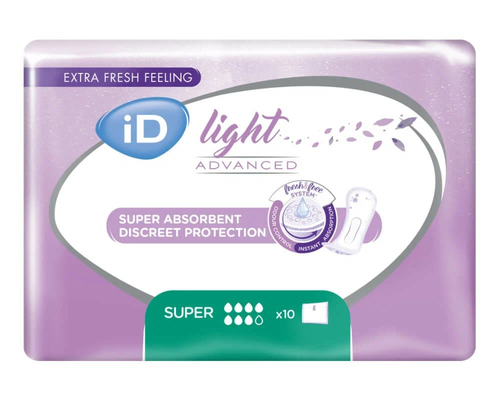 Урологические прокладки iD Light Advanced Super, 10 шт