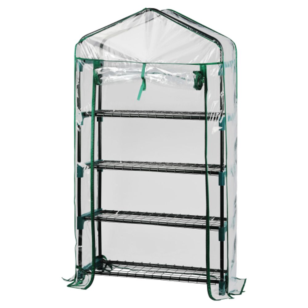 Теплица GREEN APPLE GA-House-4x-frame 4 яруса 1250х690х300 мм | Теплица