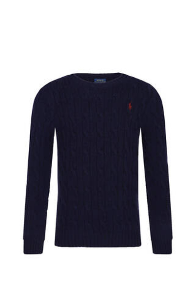 Wełniany свитер POLO RALPH LAUREN - темно-синий(877375)