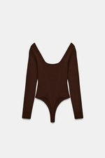 БОДИ С КВАДРАТНЫМ ВЫРЕЗОМ ИЗ ПОЛИАМИДА - ZARA