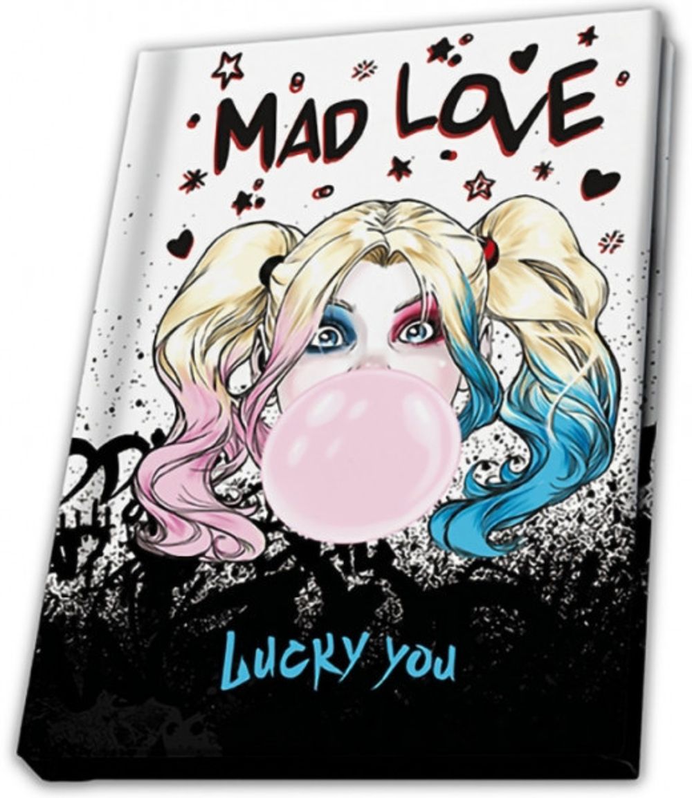 Набор DC Comics Harley Quinn Mad Love Кружка+Блокнот+Брелок