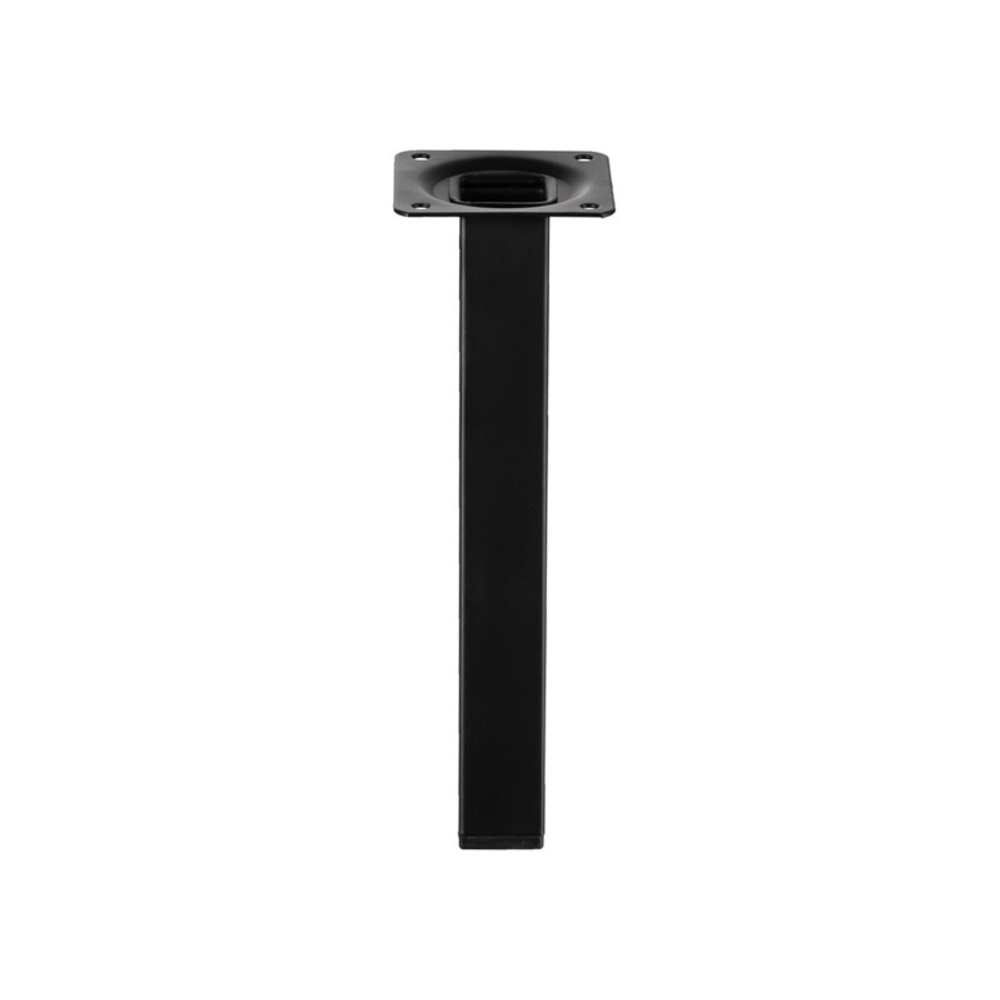 Опора мебельная EDSON PL-001 квадр. 200*25*25 BLACK нерегулир.черная