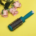Расческа массажная брашинг «Bella's Beauty room», цвет тёмно-бирюзовый, 24см, d-4см