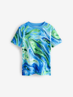 Футболка для мальчика Next AB5-792, Синий, Салатовый, Голубой