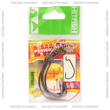 Крючок офсетный HitFish LW Power Offset Hook (LWPO)