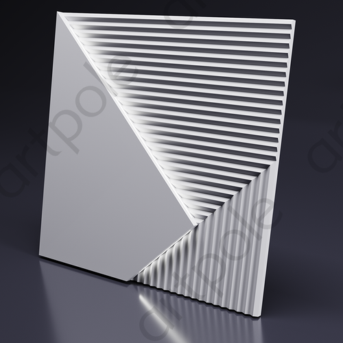 Гипсовые 3D панели Artpole PLATINUM FIELDS - 7 - 33 - 13 - FIELDS LED 2 platinum (холодный свет)