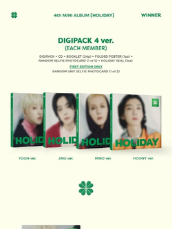 Альбом WINNER - HOLIDAY 4th Mini Album DIGIPACK Version RANDOM Version