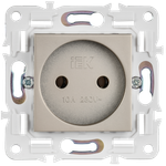 SKANDY Розетка без заземления без защитных шторок 10А SK-R02Sh шампань IEK