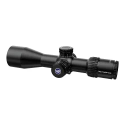 Прицел Vector Optics Veyron 3-12x44 IR, SF, MPR-V10 (MIL) - вид сбоку в три четверти, логотип на крышке