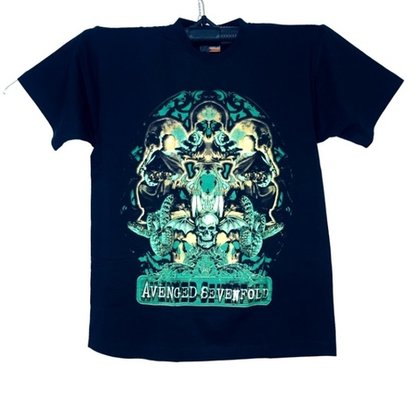 Футболка Avenged sevenfold зеленый клыки Love it or die (XS)