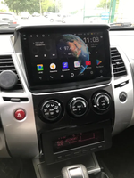 Магнитола для Mitsubishi L200, Pajero Sport 2006-2016 (с рамкой под Б/К) - Redpower 85038BC PRO/PROmax ТОП звук, 2K QLED, Android 14, Быстрейшая, CarPlay, 4G SIM-слот