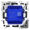 Проходной переключатель двухклавишный Voltum S70 Титан VLS020306