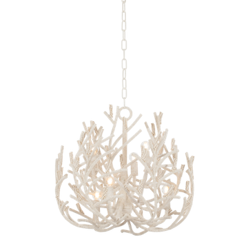 Corbett Allenhurst Chandelier, 71 cm, Cream Gesso