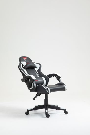 Кресло спортивное TopChairs Shadow черно-белый