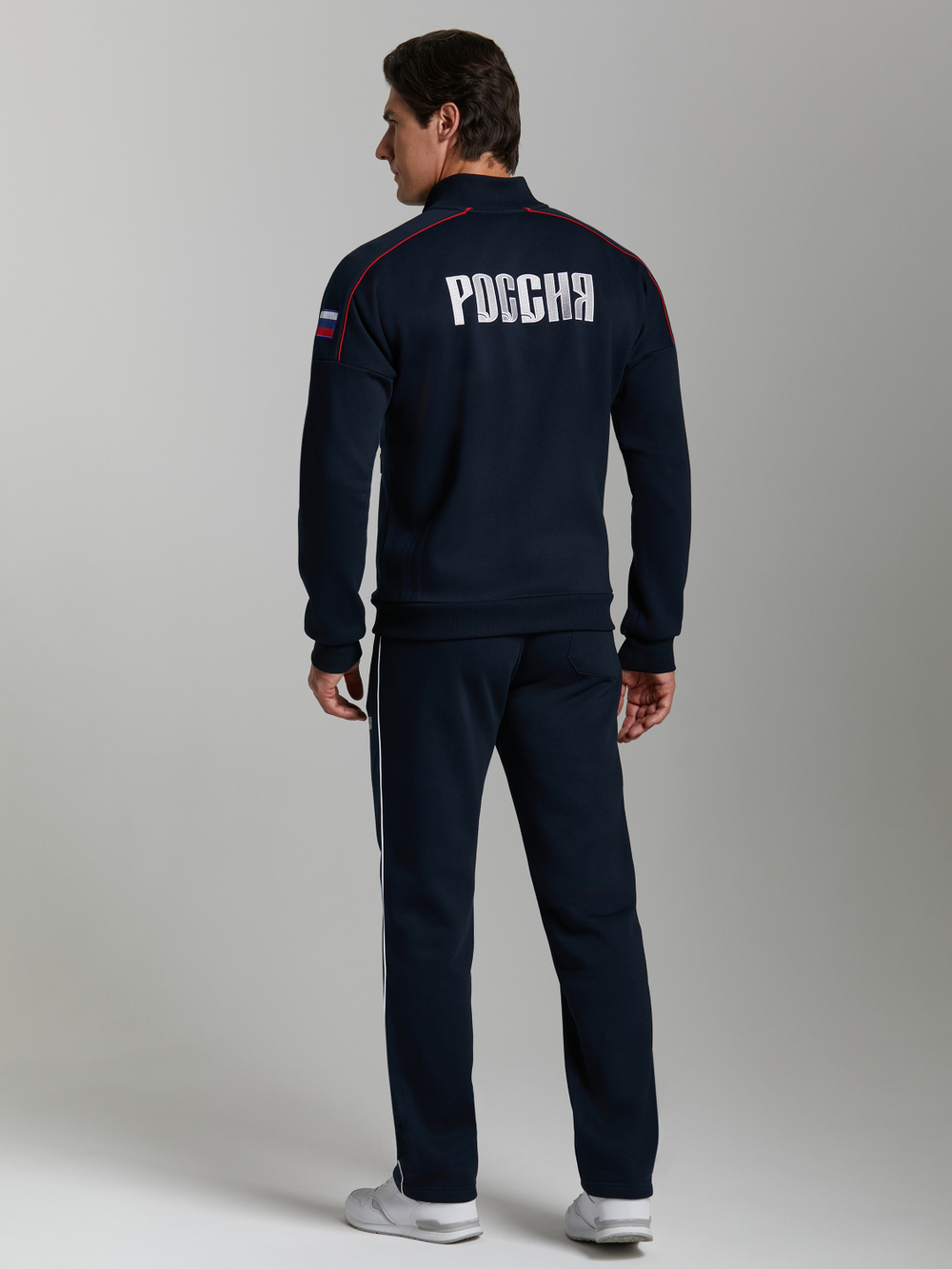 Спортивный костюм мужской RUSSIA 12M-RT-1771/1 темно-синий