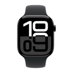 Умные часы Apple Watch Series 10 GPS, 46mm, Jet Black Aluminium Case with Sport Band S/M, Black (Черный)