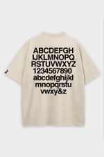Футболка SHMOT "HELVETICA" GARMENT DYE Кремовый