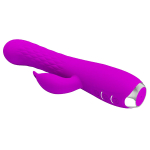 Лиловый вибратор 20,5см с вращающимися бусинами Pretty Love Molly BI-014692