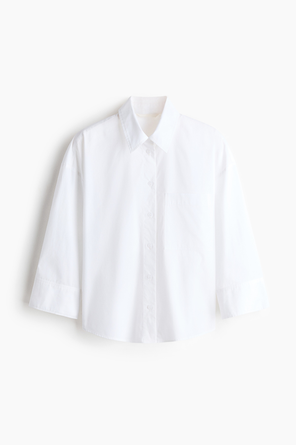 Короткая рубашка из поплина - H&M