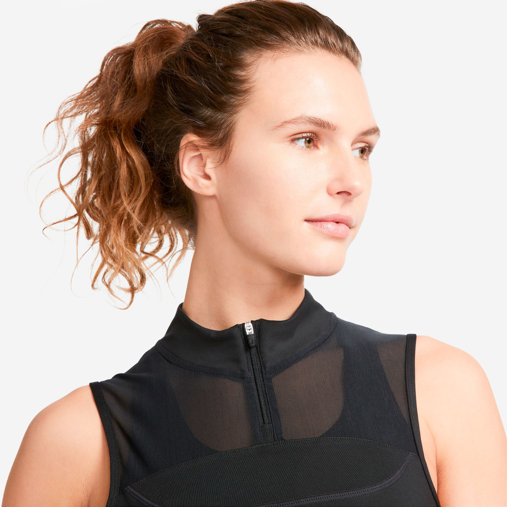 Женская теннисная майка Nike Dri-Fit Air Cropped Tank Top Women - Black