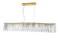 Люстра подвесная NewRgy 5706E/9A GOLD+CLEAR, 9×40 Вт, золотая и прозрачная