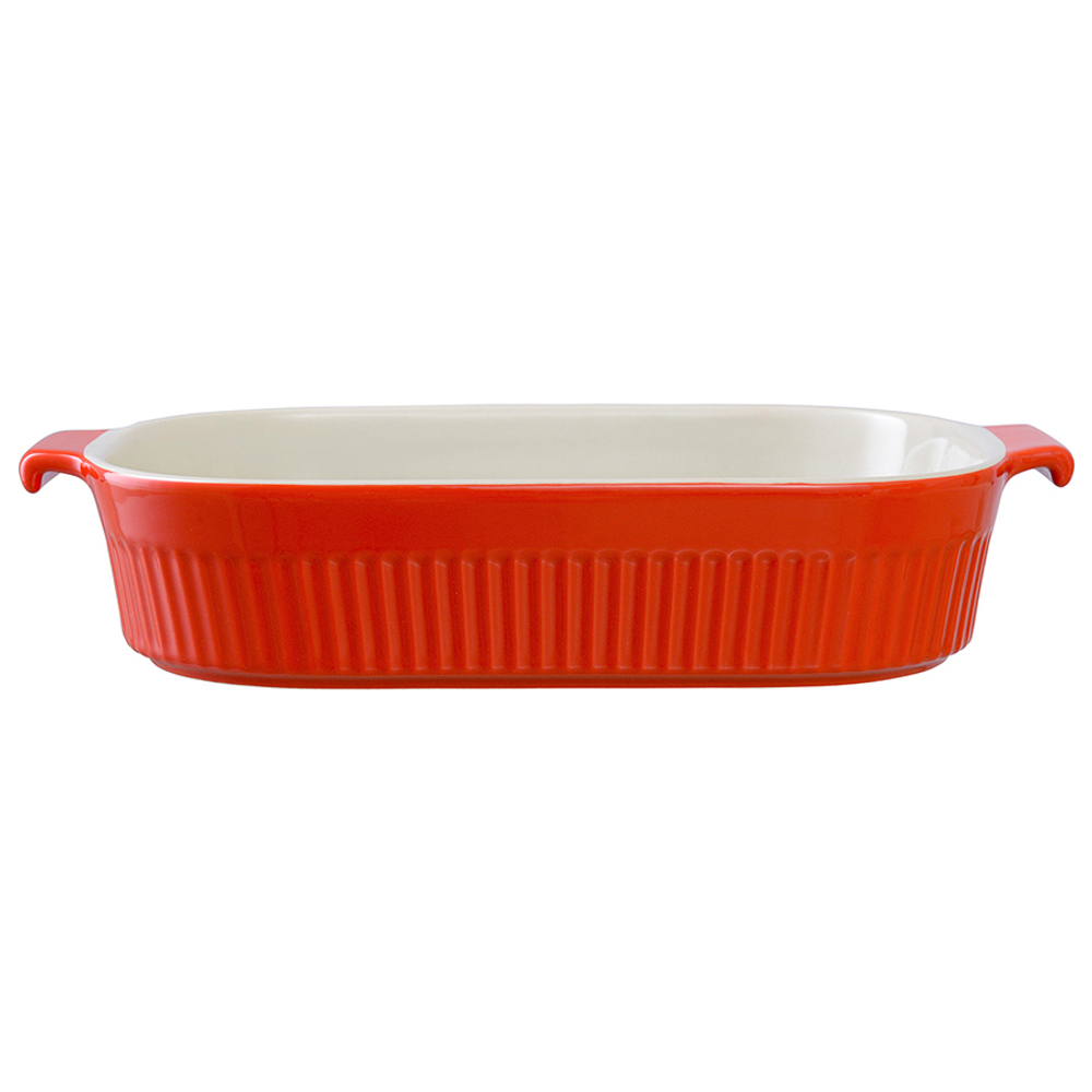 Блюдо для запекания soft ripples, 29,2х18,2 см, красное
