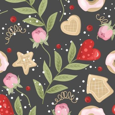 Valentine's day seamless pattern