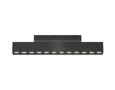Светильник трековый светодиодный Magnetic standard 48V 20mm GL4495 BK черный IP20 12W 3CCT 3000-6000K SMART 24° 218*22*25