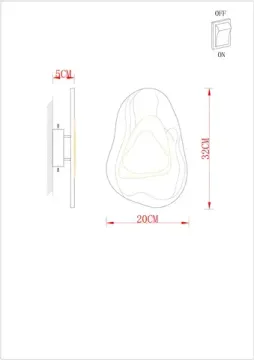 Настенный светодиодный светильник 5W 4000К A2096AP-5PB медь Libertas Arte Lamp