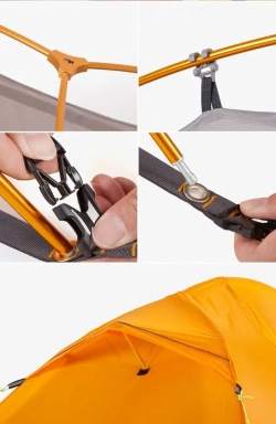 ПАЛАТКА NATUREHIKE СВЕРХЛЕГКАЯ + КОВРИК NH18A095-D, 20D