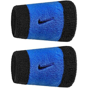 Напульсник теннисный Nike Swoosh Double-Wide 2P - comet blue/black