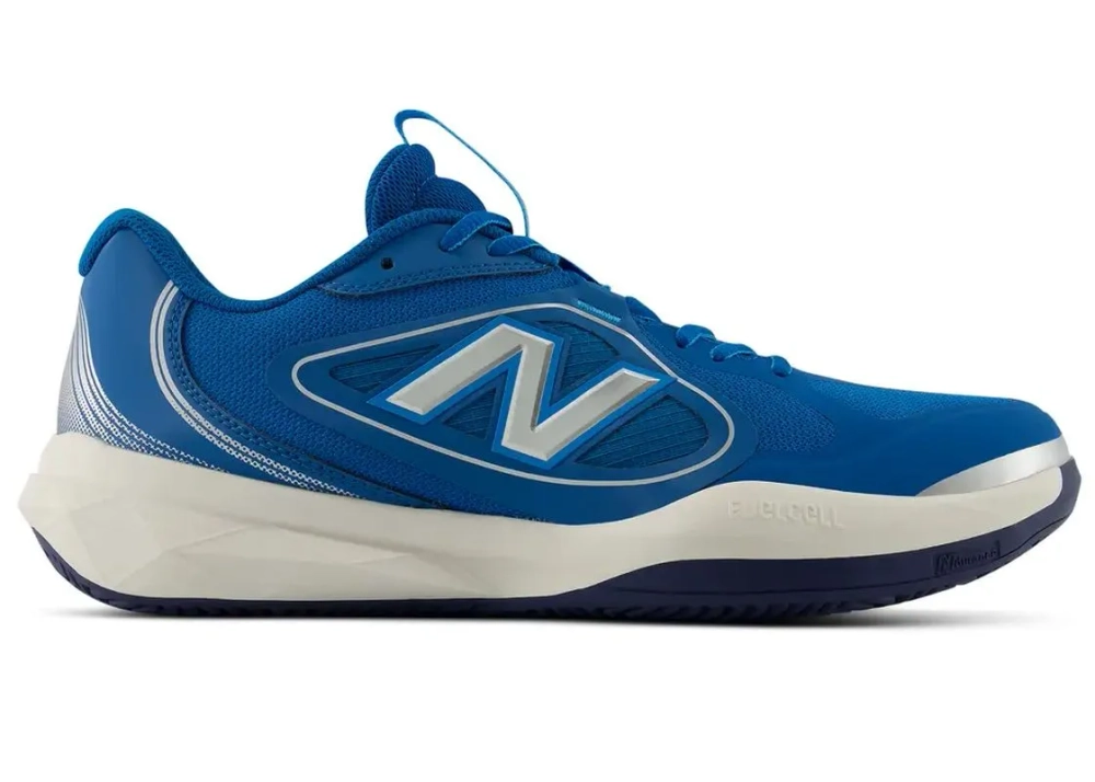Мужские кроссовки теннисные New Balance FuelCell 796v5 M7965TI Clay - north sea/silver metallic