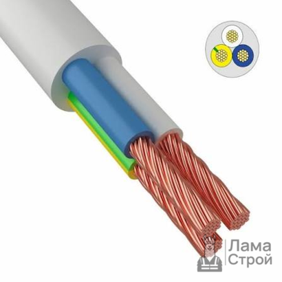 Кабель ПВС 3 × 1,5 мм² 100 м круглый белый