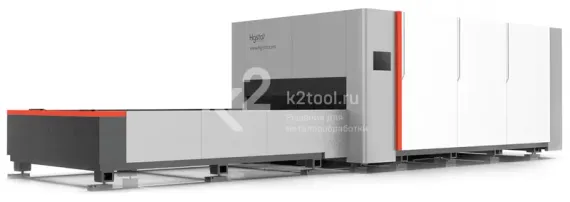 Лазерный станок HGTECH SMART4015PRO с защитной кабиной и сменным столом для резки листов металла