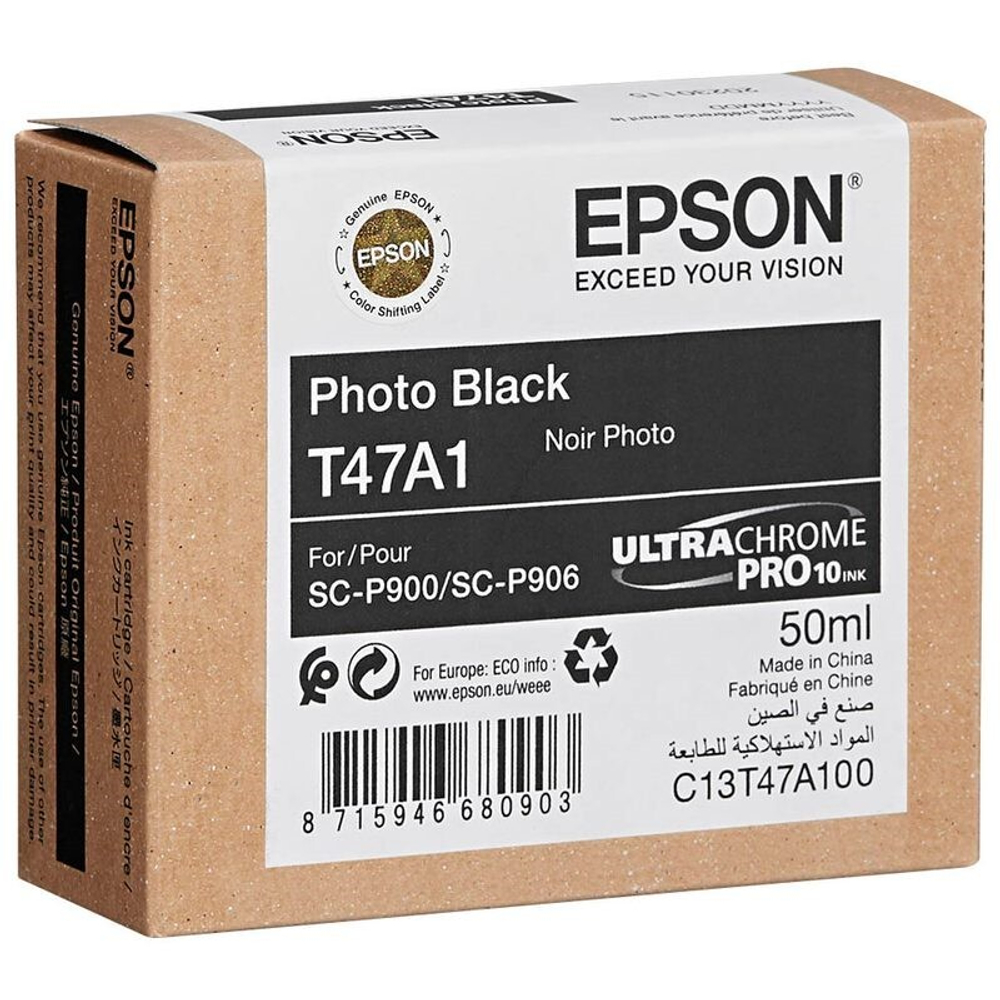Картридж EPSON T47A (C13T47A100) для SC-P900 черный фото