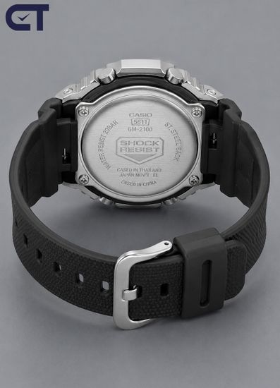 CASIO GM-2100M-1ADR G-SHOCK мужские наручные часы — металлическая восьмиугольная G-SHOCK с компактным корпусом