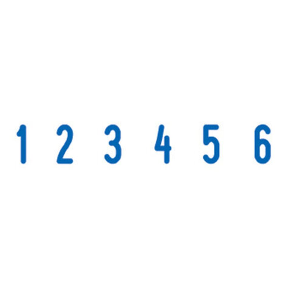 Нумератор 6-разрядный, оттиск 25х4 мм, синий, TRODAT 4846, корпус черный