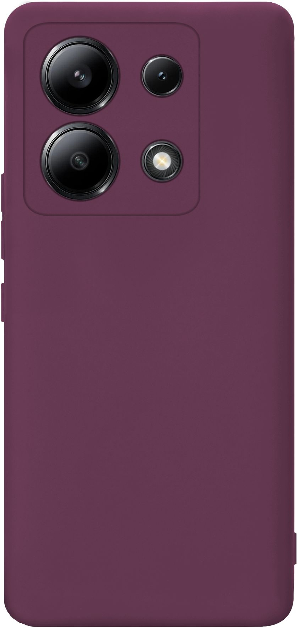 Мягкий Soft Touch чехол из силикона для XIAOMI REDMI NOTE 13 4G (не 5G,PRO!) с бархатной подкладкой