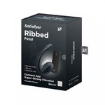 Виброяйцо Satisfyer Ribbed Petal черный (Connect App)