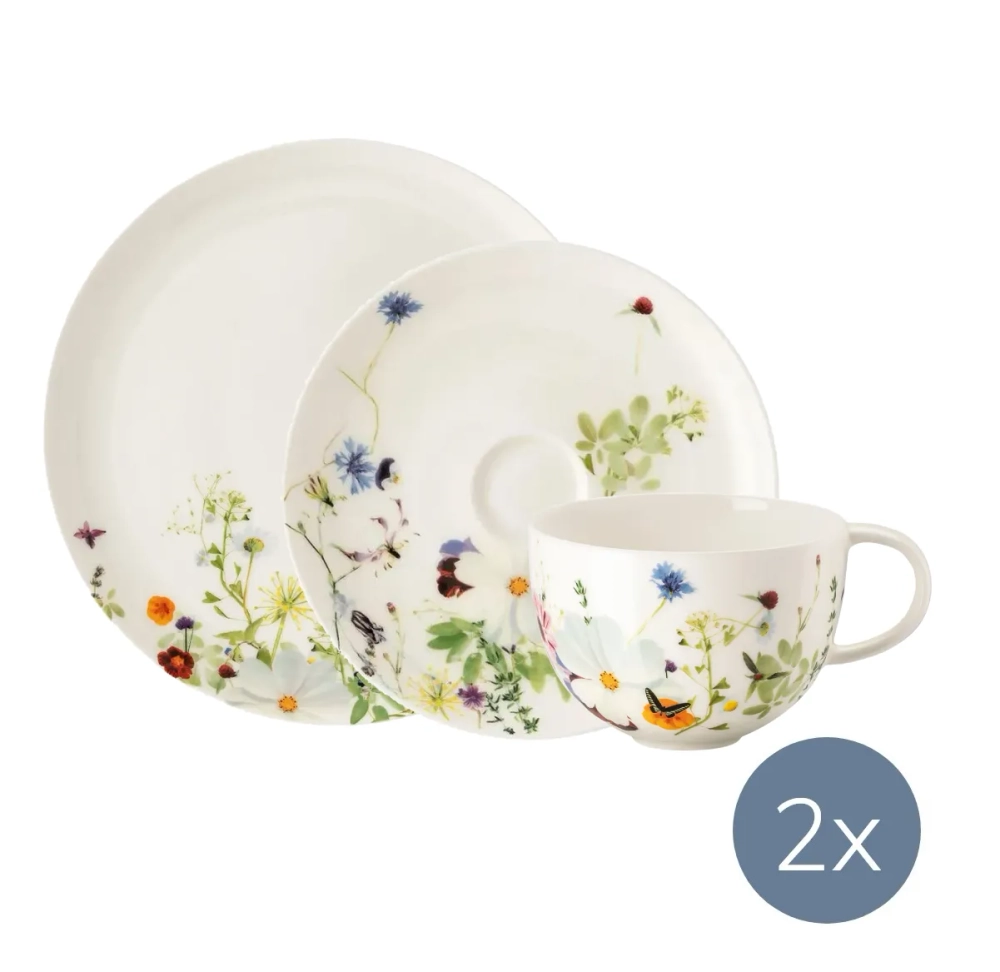 Rosenthal Набор для завтрака Spring Garden с чашкой XL на 2 персоны 4012438564005 + 4012438564289 + 4012438564272